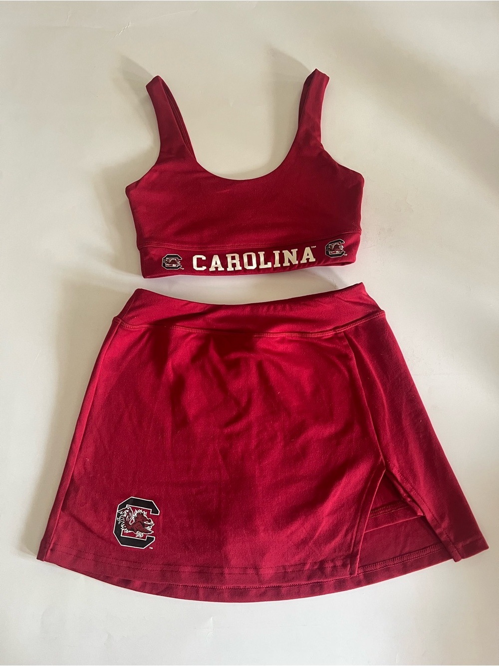 University of South Carolina Red Sports Bralette & Skort Set - XS Women